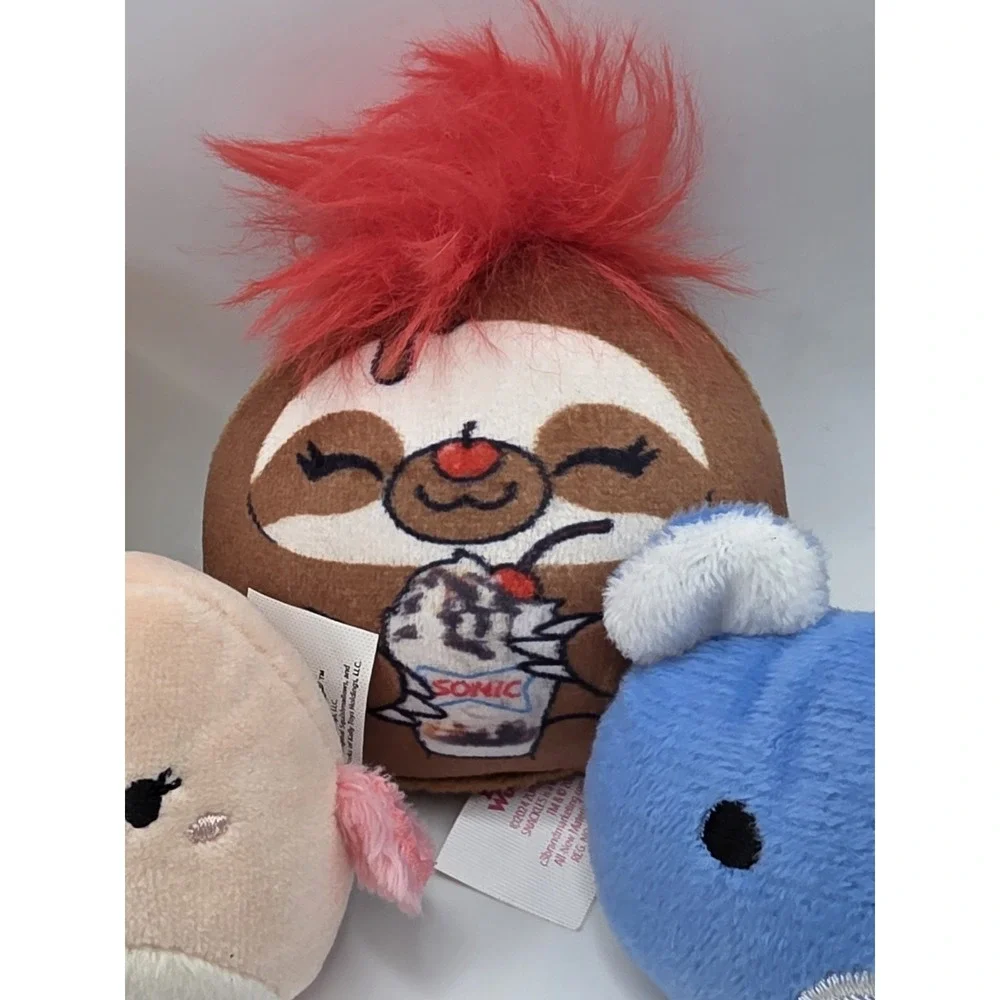 Lot Of Small Plush Mixed Sonic, McDonald's, Squashmellow